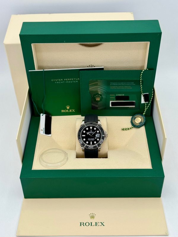 2023 Rolex Yacht-Master 42mm 226659 White Gold Oysterflex Black Dial for sale
