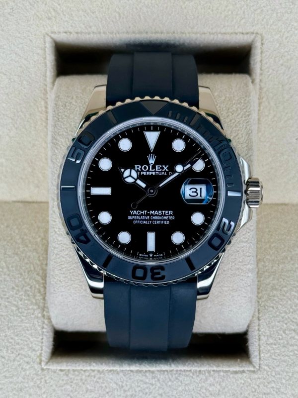 2023 Rolex Yacht-Master 42mm 226659 White Gold Oysterflex Black Dial for sale