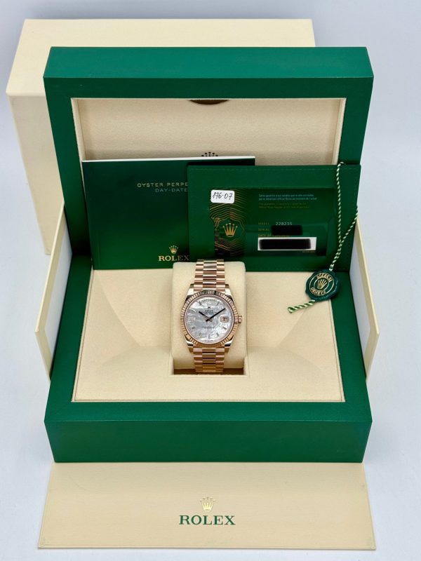2024 Rolex Day-Date 40mm 228235 Rose Gold MOP Diamond Dial (Unworn) for sale