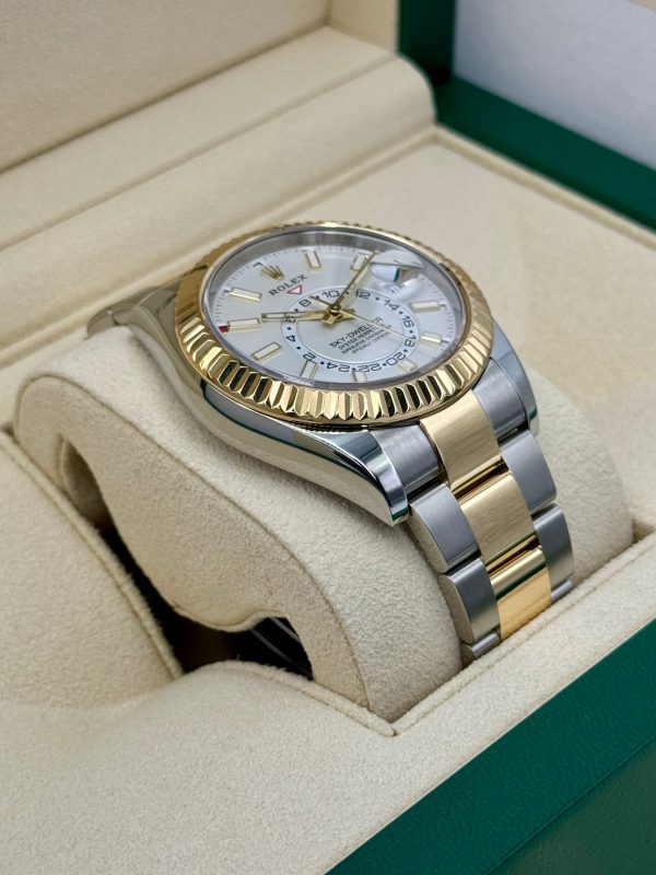 2019 Rolex Sky-Dweller 42mm 326933 Two-Tone Oyster White Dial for sale