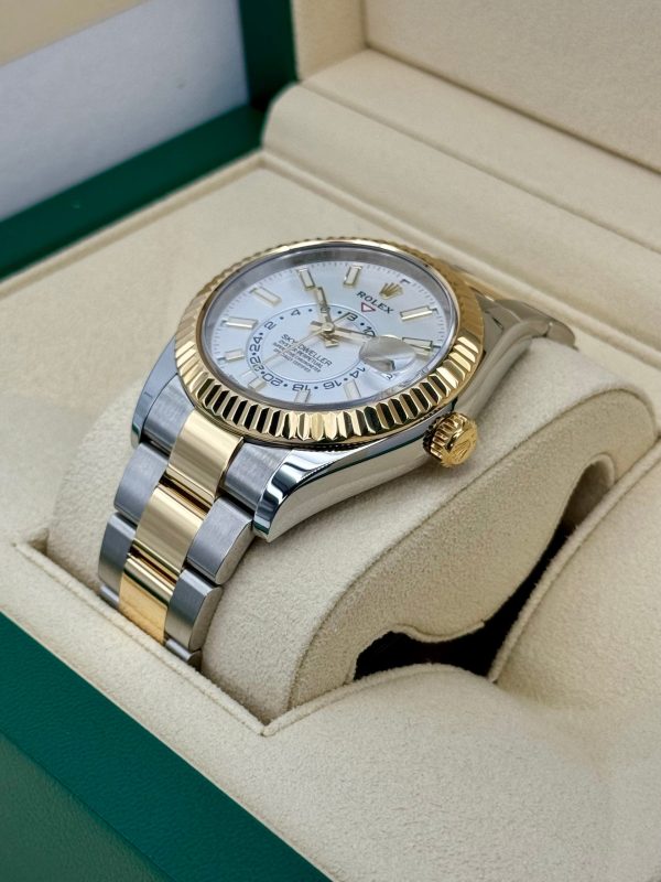 2019 Rolex Sky-Dweller 42mm 326933 Two-Tone Oyster White Dial for sale