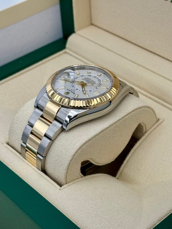 2019 Rolex Sky-Dweller 42mm 326933 Two-Tone Oyster White Dial for sale