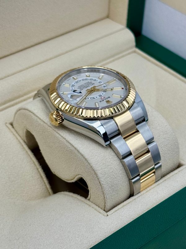 2019 Rolex Sky-Dweller 42mm 326933 Two-Tone Oyster White Dial for sale
