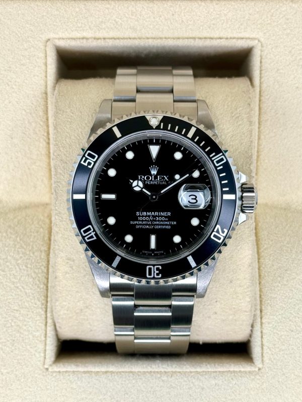 2002 Rolex Submariner Date 40mm 16610 Stainless Steel Black Dial (No. 2 of 2) for sale