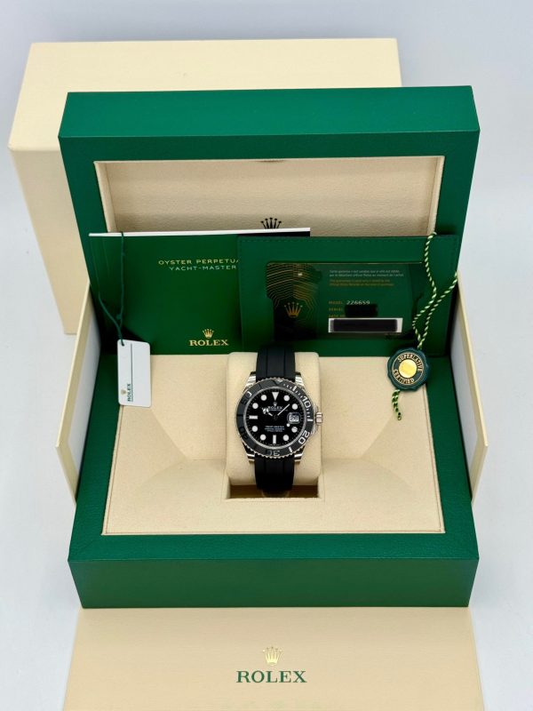 2024 Rolex Yacht-Master 42mm 226659 White Gold Oysterflex Black Dial (Unworn) for sale