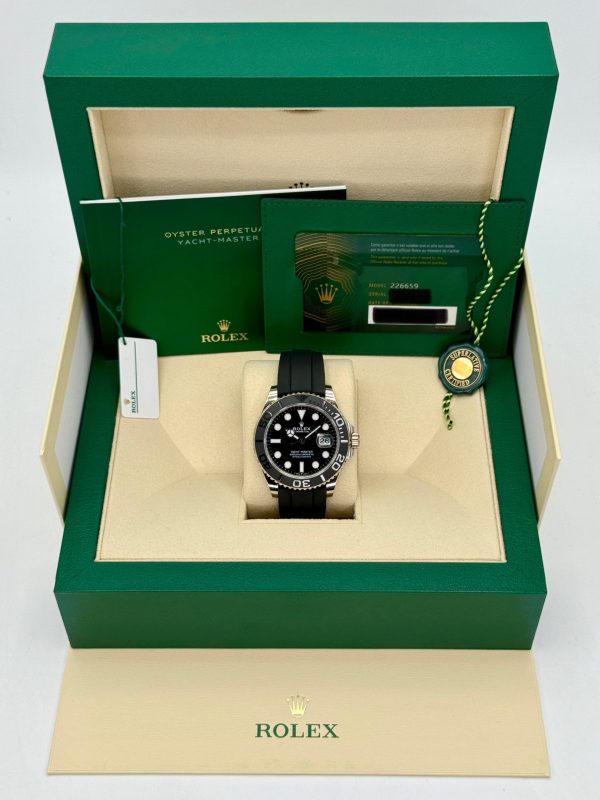 2024 Rolex Yacht-Master 42mm 226659 White Gold Oysterflex Black Dial (Unworn) for sale