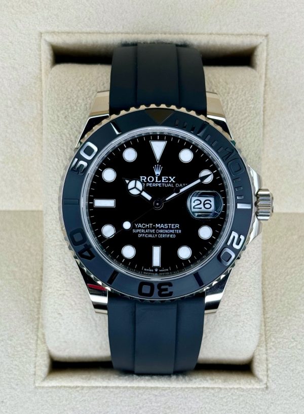 2024 Rolex Yacht-Master 42mm 226659 White Gold Oysterflex Black Dial (Unworn) for sale