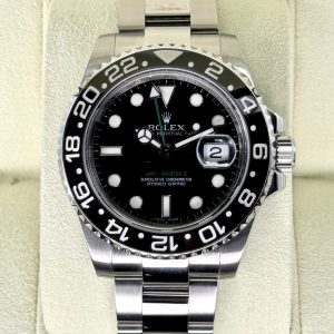 2010 Rolex GMT-Master II 40mm 116710LN Stainless Steel Black Dial (No. 1 of 2) for sale