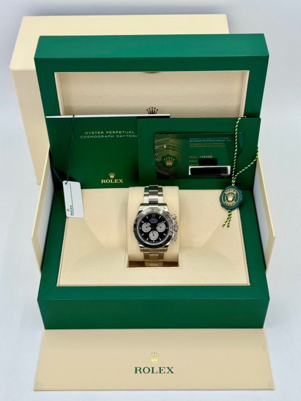 2024 Rolex Daytona 40mm 126509 White Gold Black Dial for sale
