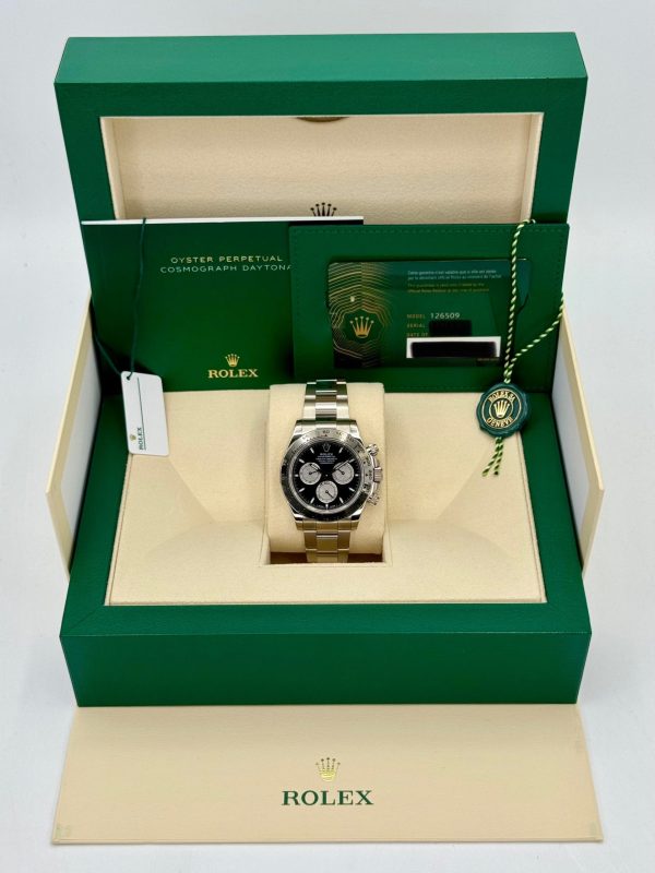 2024 Rolex Daytona 40mm 126509 White Gold Black Dial for sale