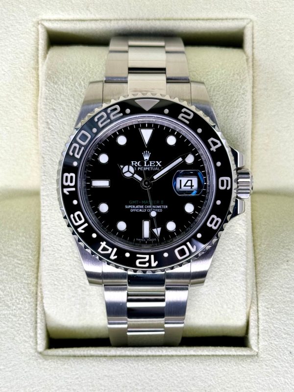 2014 Rolex GMT-Master II 40mm 116710LN Stainless Steel Black Dial (No. 1 of 3) for sale