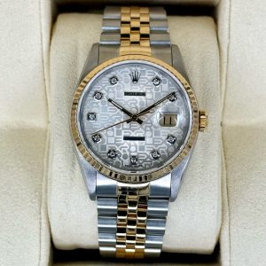 1992 Rolex Datejust 36mm 16233 Two-Tone 10 Diamond Anniversary Dial for sale