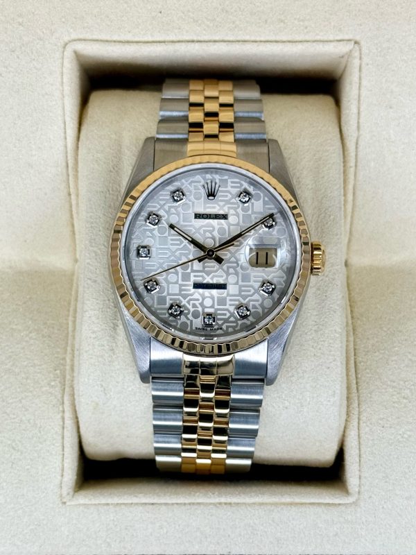 1992 Rolex Datejust 36mm 16233 Two-Tone 10 Diamond Anniversary Dial for sale