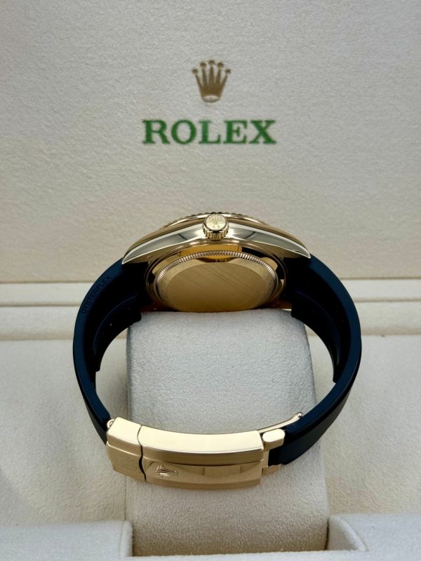 2024 Rolex Sky-Dweller 42mm 336238 Yellow Gold Oysterflex Champagne Dial for sale