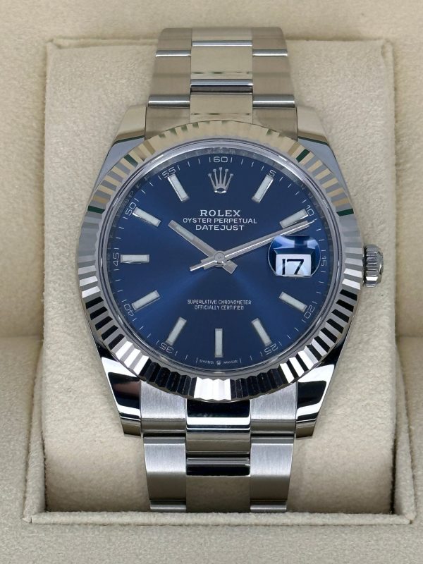 2024 Rolex Datejust 41mm 126334 Stainless Steel Oyster Blue Dial (Unworn) for sale