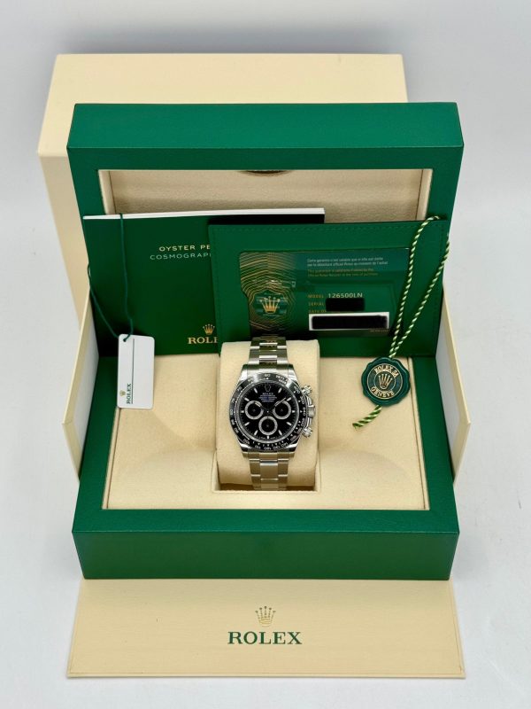 2024 Rolex Daytona 40mm 126500LN Stainless Steel Black Dial (No. 3 of 3) for sale