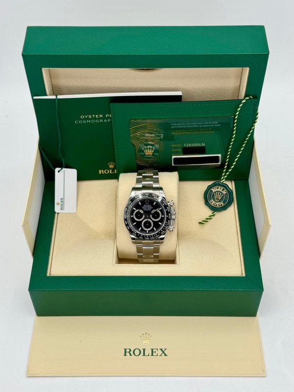 2024 Rolex Daytona 40mm 126500LN Stainless Steel Black Dial (No. 3 of 3) for sale