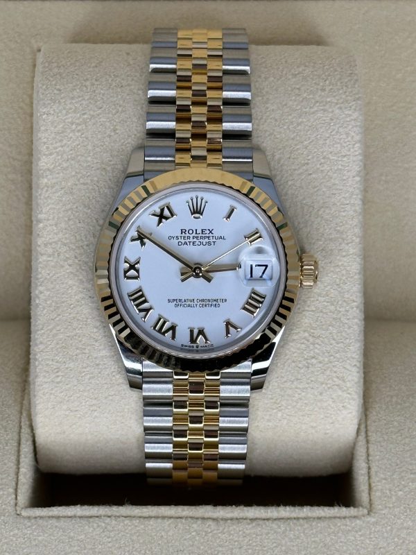 2023 Rolex Datejust 31mm 278273 Two-Tone Jubilee White Roman Numeral Dial for sale