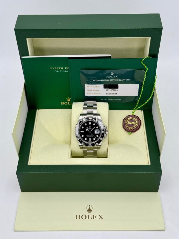 Rolex GMT-Master II 40mm 116710LN Stainless Steel Black Dial (No. 2 of 2) for sale