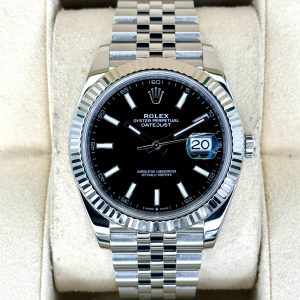 2019 Rolex Datejust 41mm 126334 Stainless Steel Jubilee Black Dial for sale