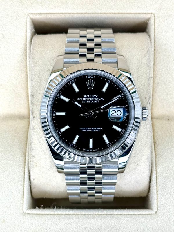 2019 Rolex Datejust 41mm 126334 Stainless Steel Jubilee Black Dial for sale