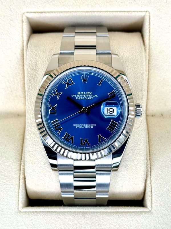 2021 Rolex Datejust 41mm 126334 Stainless Steel Oyster Blue Dial for sale