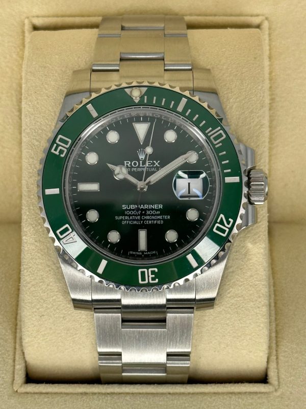 2018 Rolex Submariner “Hulk” 40mm 116610LV Green Dial for sale
