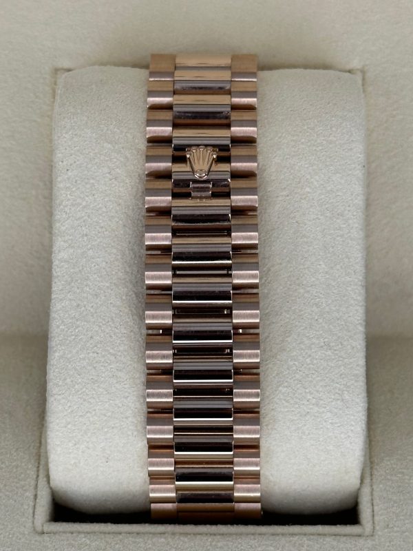 2022 Rolex Day-Date 40mm 228235 Presidential Rose Gold Olive Dial (Unworn) (No. 1 of 2) for sale
