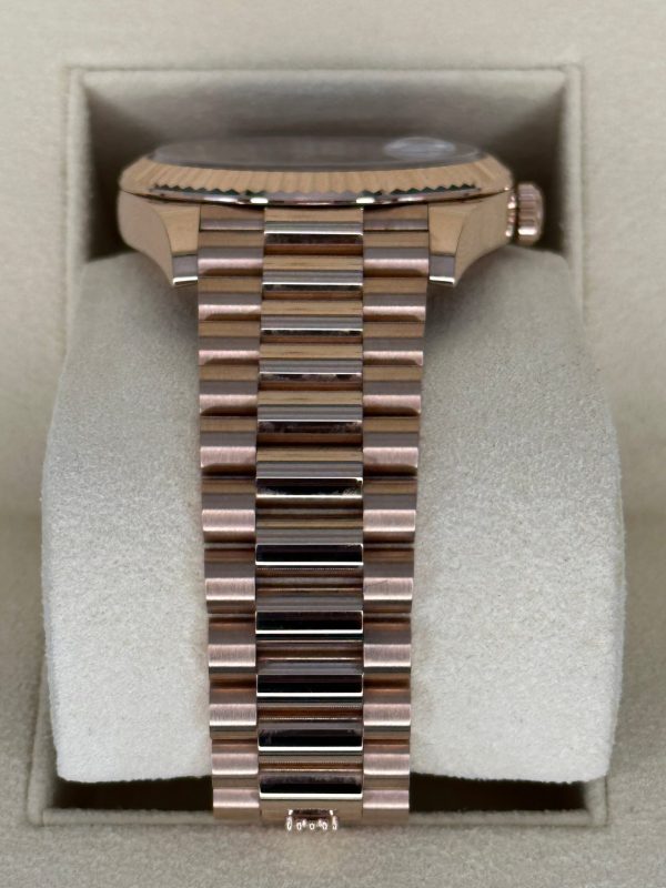 2022 Rolex Day-Date 40mm 228235 Presidential Rose Gold Olive Dial (Unworn) (No. 1 of 2) for sale