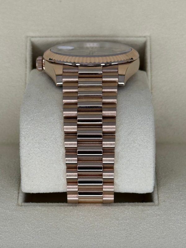 2022 Rolex Day-Date 40mm 228235 Presidential Rose Gold Olive Dial (Unworn) (No. 1 of 2) for sale