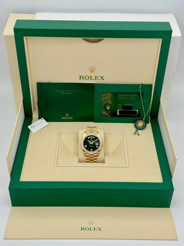 2024 Rolex Day-Date 40mm 228348RBR Presidential Green Dial (Unworn) for sale
