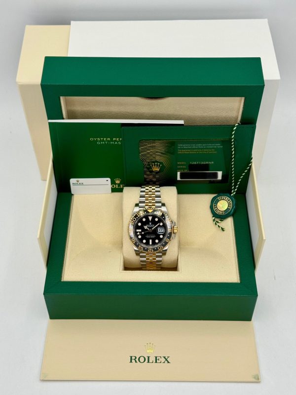 2024 Rolex GMT-Master II 40mm 126713GRNR Two-Tone Jubilee Black Dial (No. 4 of 4) for sale