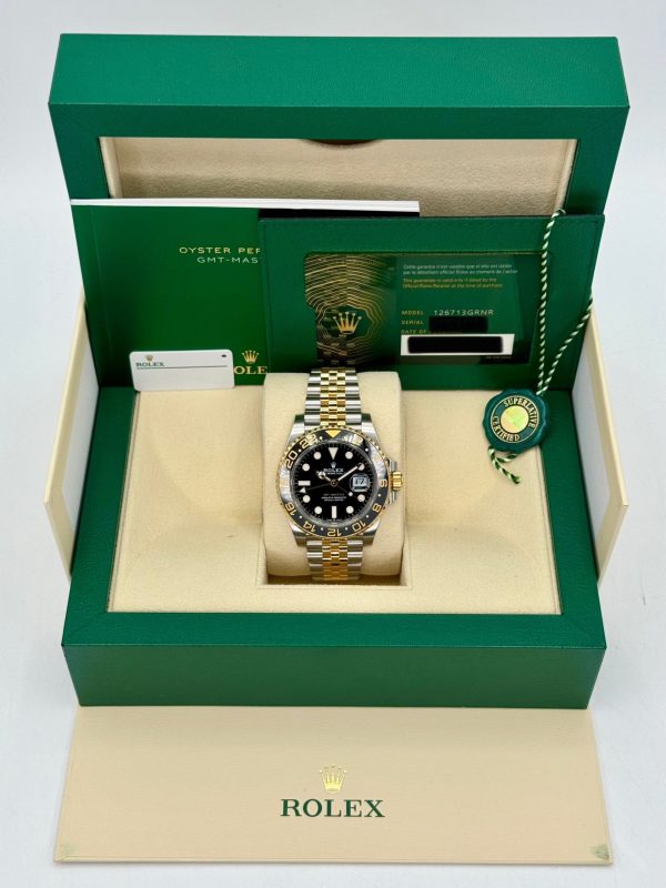 2024 Rolex GMT-Master II 40mm 126713GRNR Two-Tone Jubilee Black Dial (No. 4 of 4) for sale