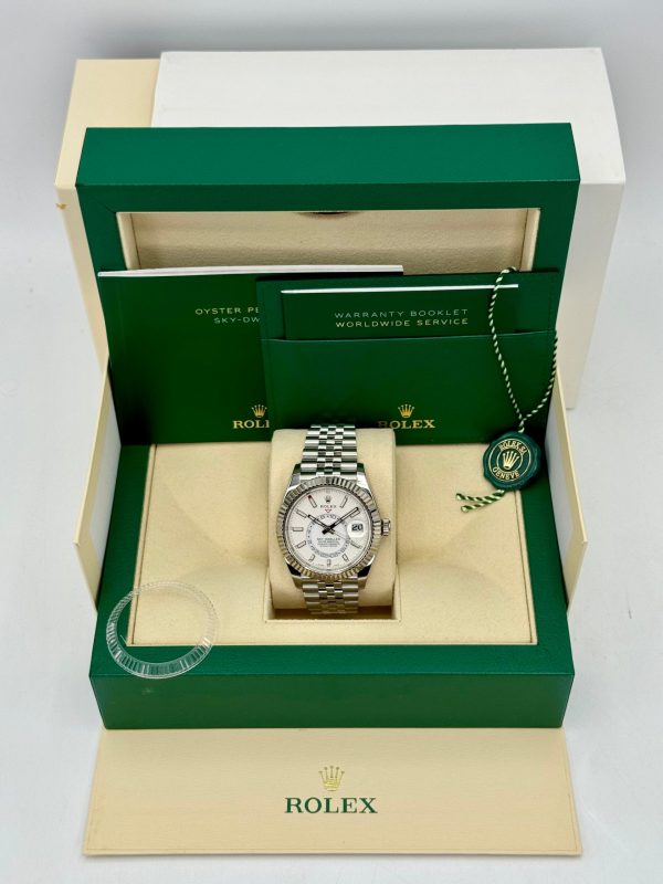 2022 Rolex Sky-Dweller 42mm 326934 Stainless Steel Jubilee White Dial for sale