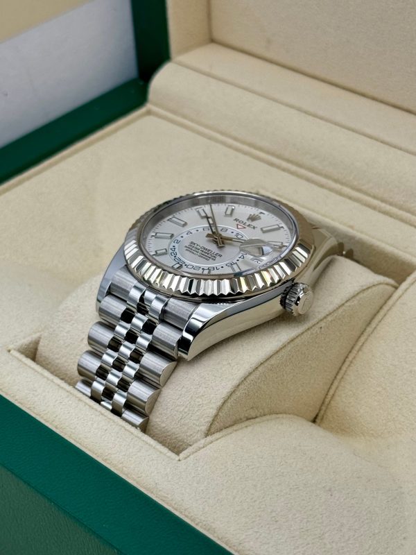 2022 Rolex Sky-Dweller 42mm 326934 Stainless Steel Jubilee White Dial for sale