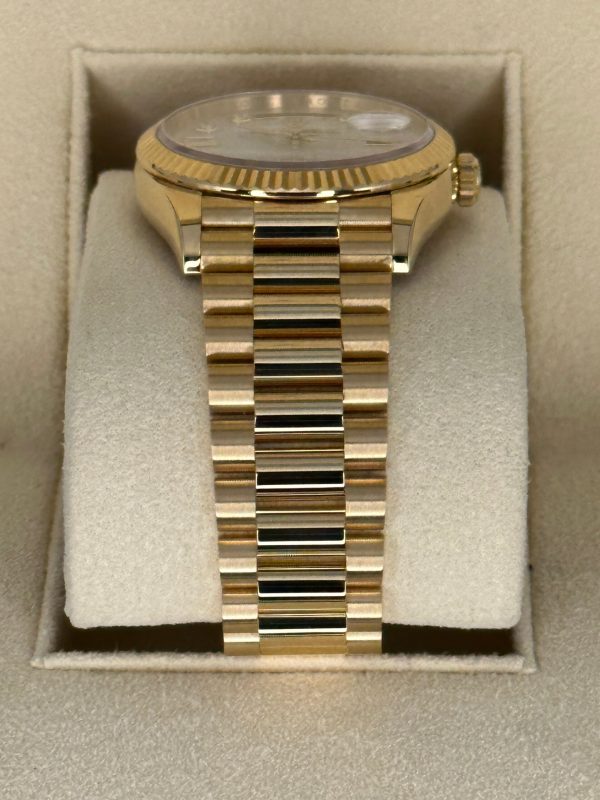 2021 Rolex Day-Date 36mm 128238 Mother of Pearl Diamond Dial for sale