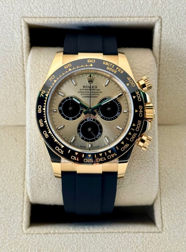 2024 Rolex Daytona 40mm 126518LN Oysterflex Champagne Dial (Unworn) for sale
