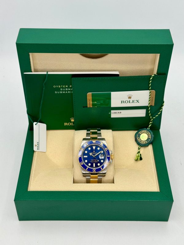 2016 Rolex Submariner “Bluesy” 40mm 116613LB Two-Tone Blue Dial (No. 1 of 2) for sale