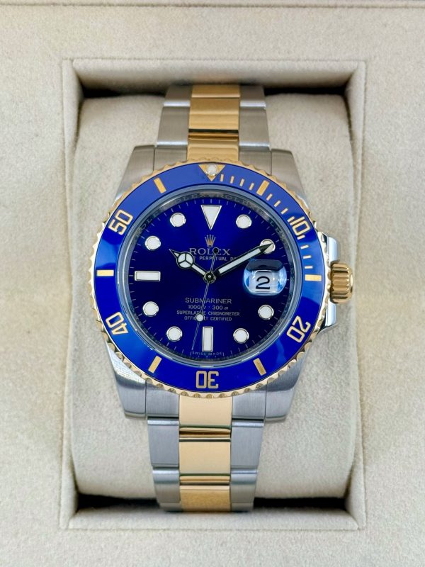 2016 Rolex Submariner “Bluesy” 40mm 116613LB Two-Tone Blue Dial (No. 1 of 2) for sale