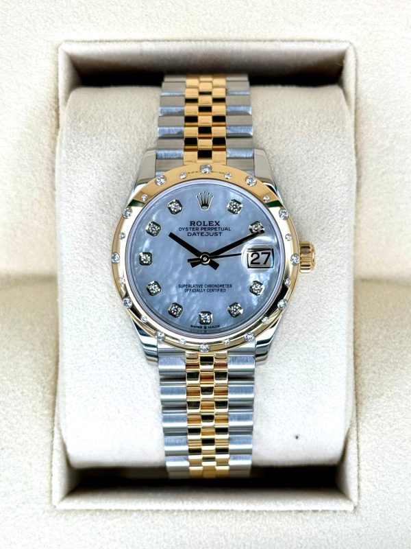 2021 Rolex Datejust 31mm 278343RBR Two-Tone Jubilee MOP Diamond Dial for sale