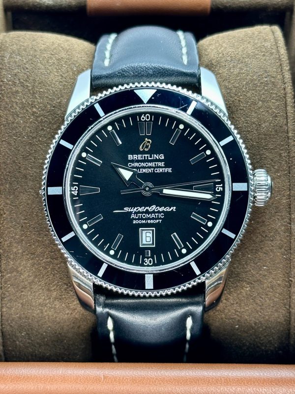 Breitling Superocean Heritage 46mm A17320 Stainless Steel Black Dial for sale