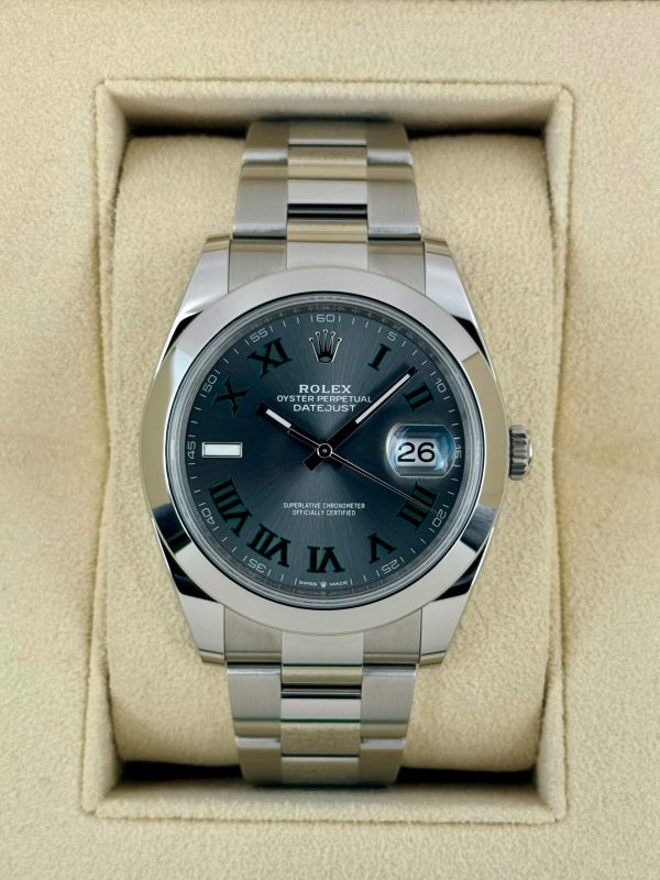 2024 Rolex Datejust 41mm 126300 Oyster Wimbledon Dial (Unworn) for sale