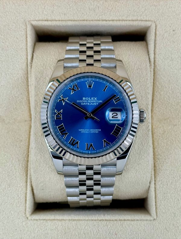 2023 Rolex Datejust 41mm 126334 Jubilee Blue Roman Numeral Dial for sale