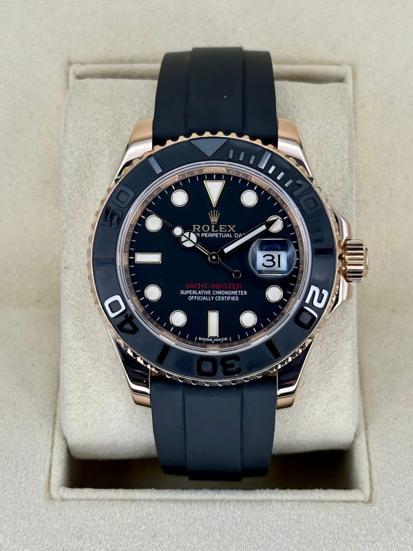 2018 Rolex Yacht-Master 40mm 116655 Oysterflex Black Dial for sale
