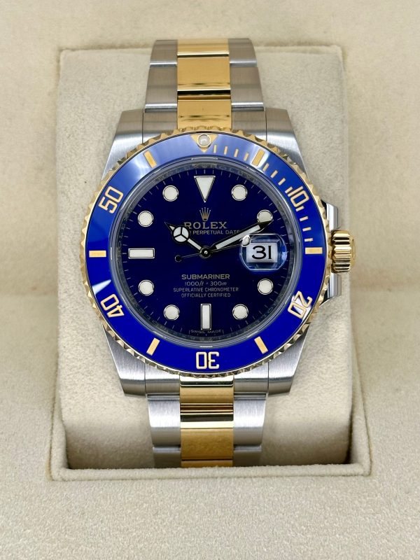 2019 Rolex Submariner “Bluesy” 40mm 116613LB Two-Tone Blue Dial for sale