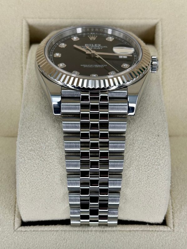 2021 Rolex Datejust 41mm 126334 Jubilee Black Diamond Dial for sale