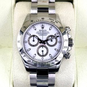 2005 Rolex Daytona 40mm 116520 Stainless Steel White Dial for sale