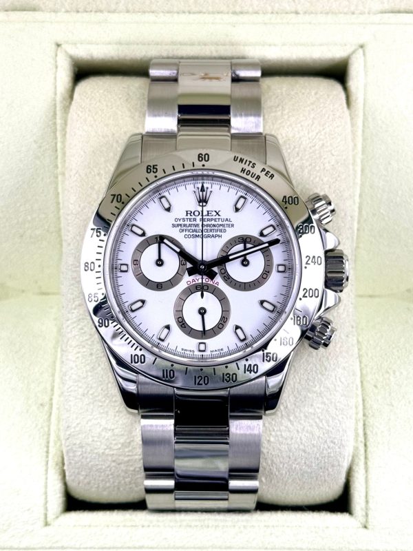 2005 Rolex Daytona 40mm 116520 Stainless Steel White Dial for sale