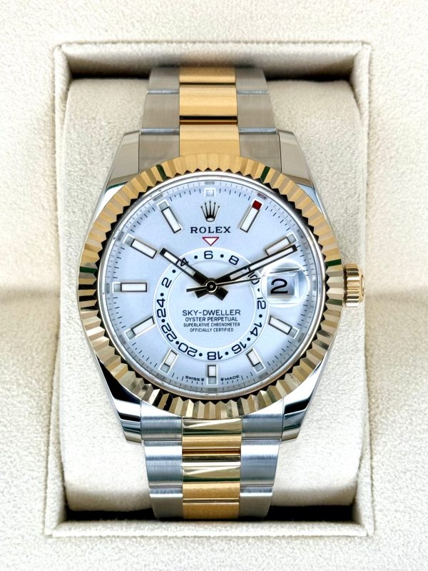 2024 Rolex Sky-Dweller 42mm 336933 Two-Tone Oyster White Dial (Unworn) for sale