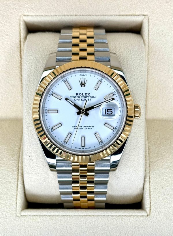 2023 Rolex Datejust 41mm 126333 Two-Tone Jubilee White Dial for sale